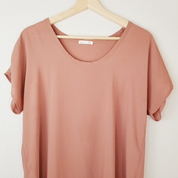 Soprano Short Sleeve Blouse Top Mauve - Picture 2 of 9